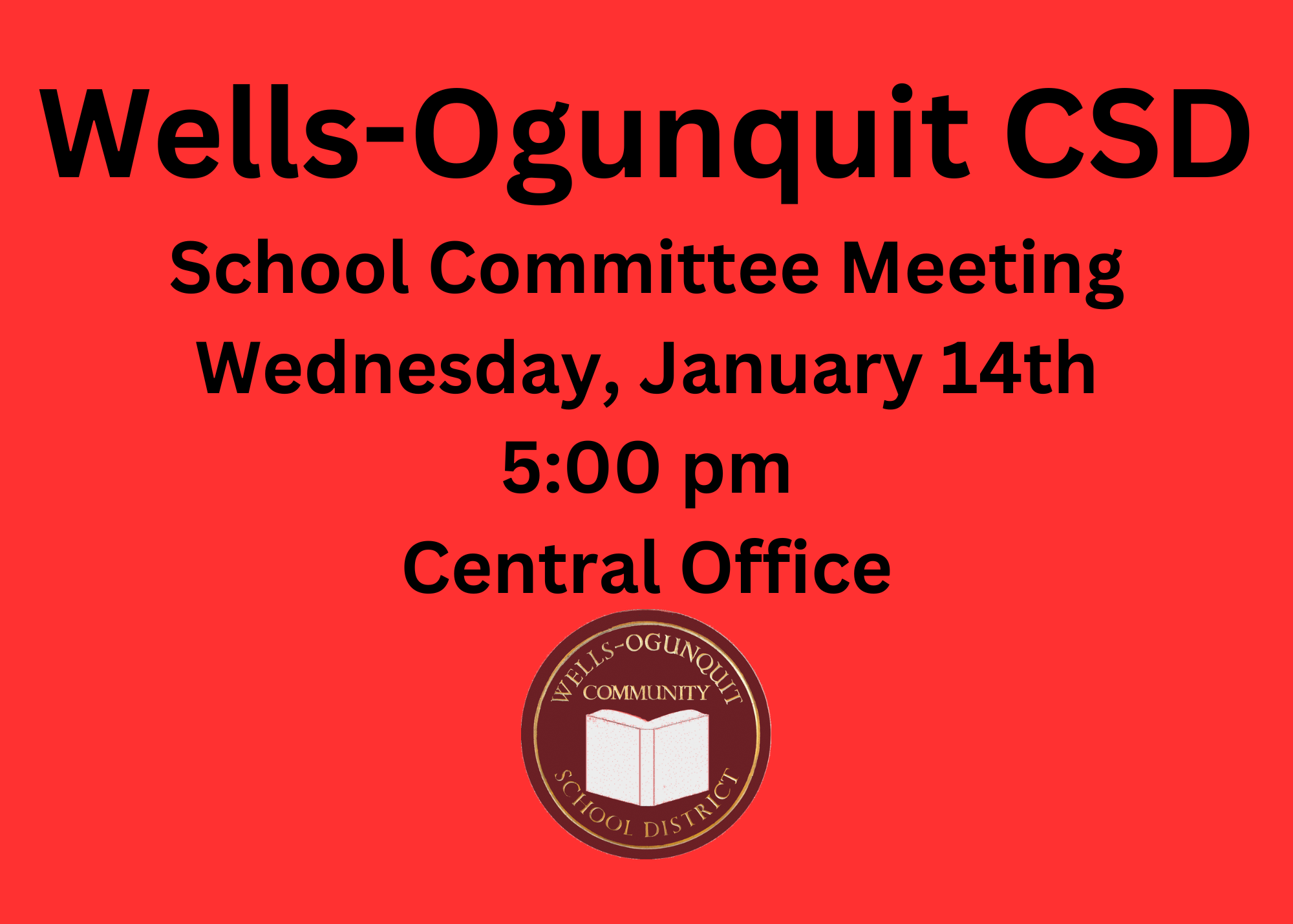 WOCSD January School Committee Meeting